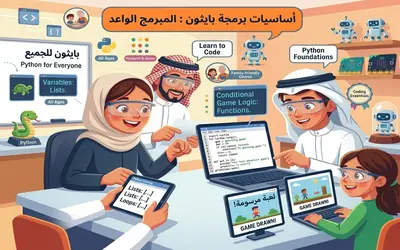 برمجة بايثون وتطوير الألعاب  : المبرمج الواعد (اساسي)