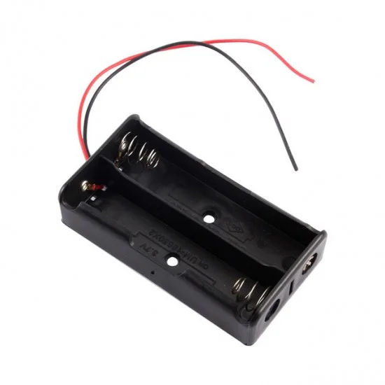 حامل بطاريتين 18650 على التوالي