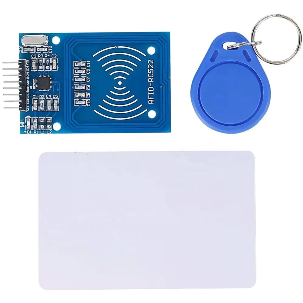 وحدة قارئ RFID بتقنية RC522 مع بطاقة